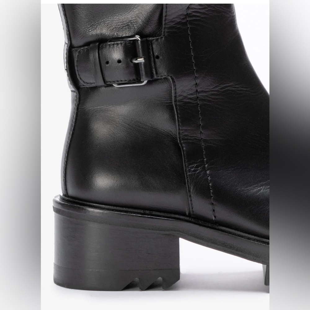 NIB Tamara Mellon Women’s Size 35.5 Black Pertecto 50- Vitello Boots - Picture 7 of 16